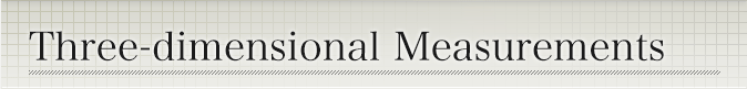 Three-dimensional Measurements
